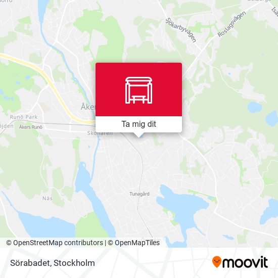 Sörabadet karta