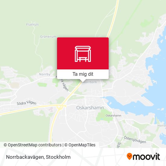 Norrbackavägen karta