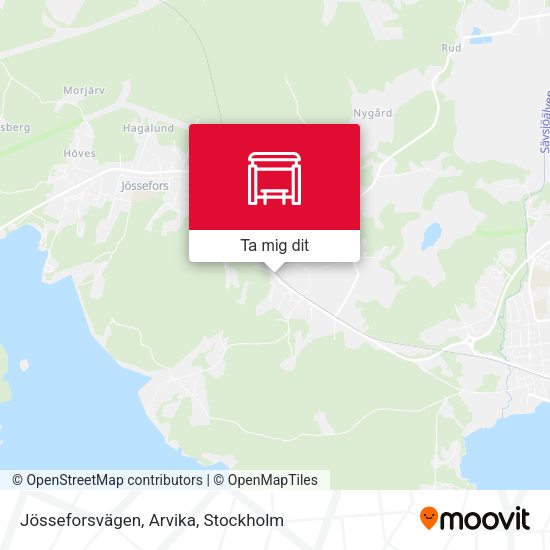 Jösseforsvägen, Arvika karta