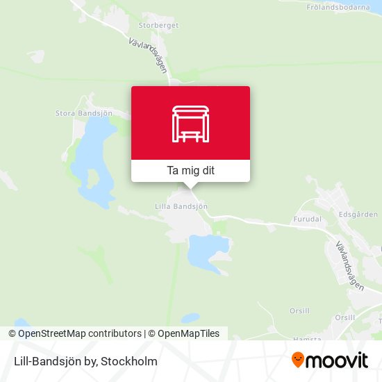 Lill-Bandsjön by karta