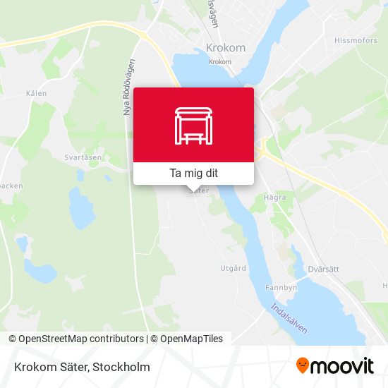 Krokom Säter karta