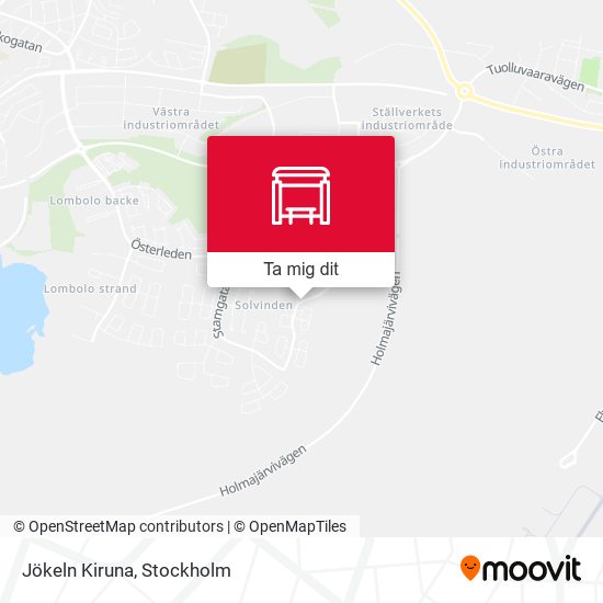 Jökeln Kiruna karta