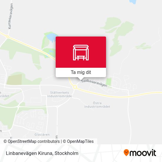 Linbanevägen Kiruna karta