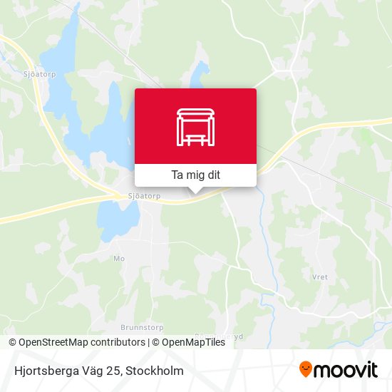 Hjortsberga Väg 25 karta
