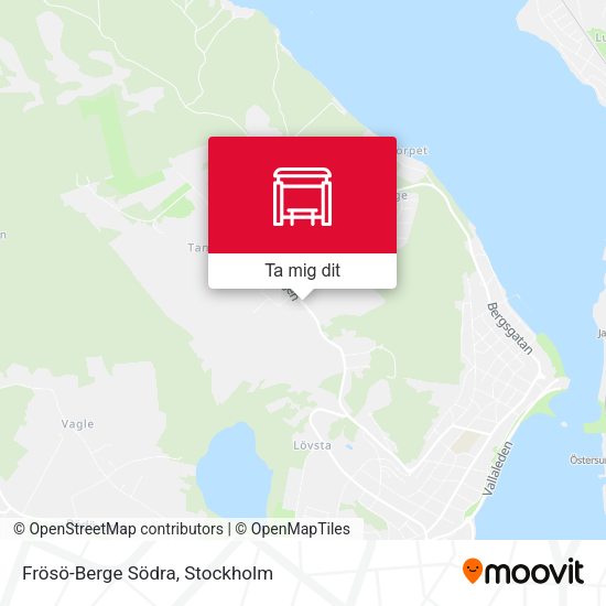 Frösö-Berge Södra karta