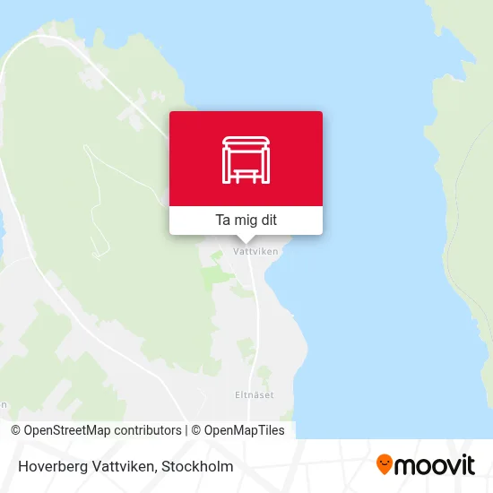 Hoverberg Vattviken karta