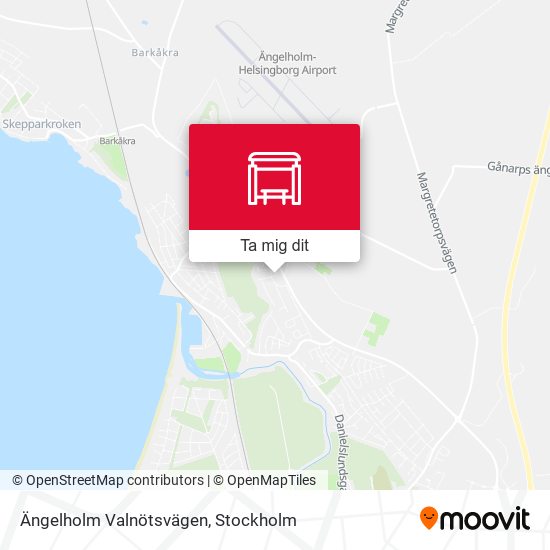 Ängelholm Valnötsvägen karta