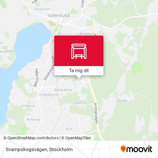 Svampskogsvägen karta