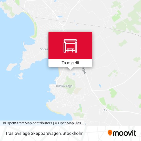 Träslövsläge Skepparevägen karta