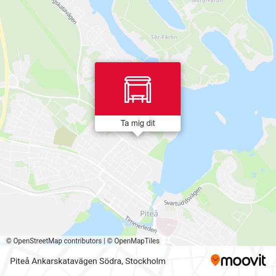 Piteå Ankarskatavägen Södra karta