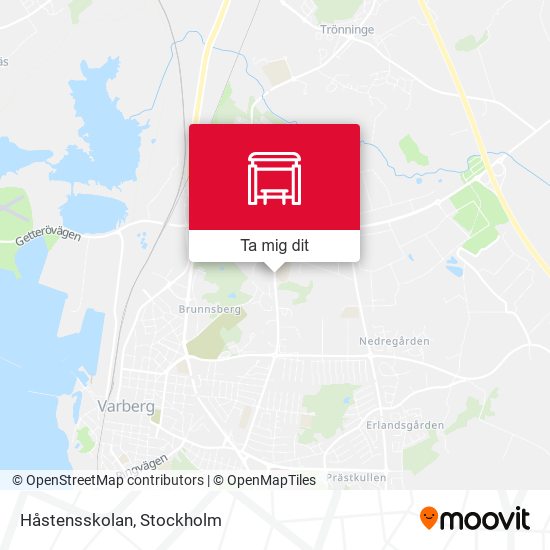 Håstensskolan karta