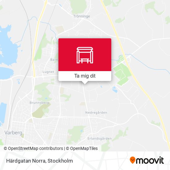 Härdgatan Norra karta