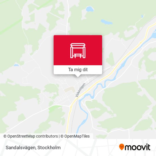 Sandalsvägen karta