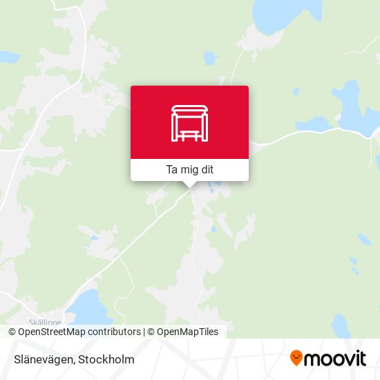 Slänevägen karta