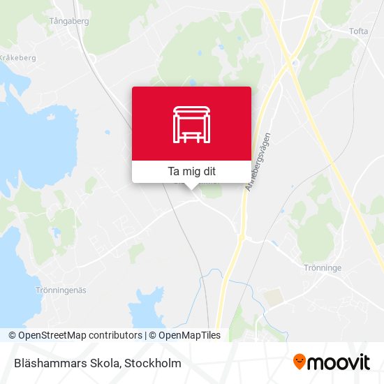 Bläshammars Skola karta