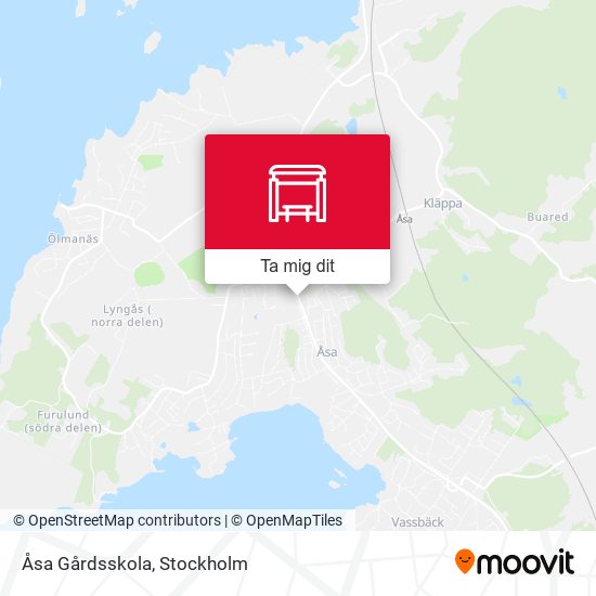 Åsa Gårdsskola karta
