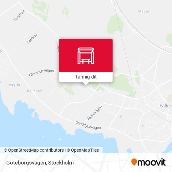 Göteborgsvägen karta