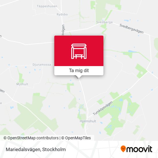 Mariedalsvägen karta