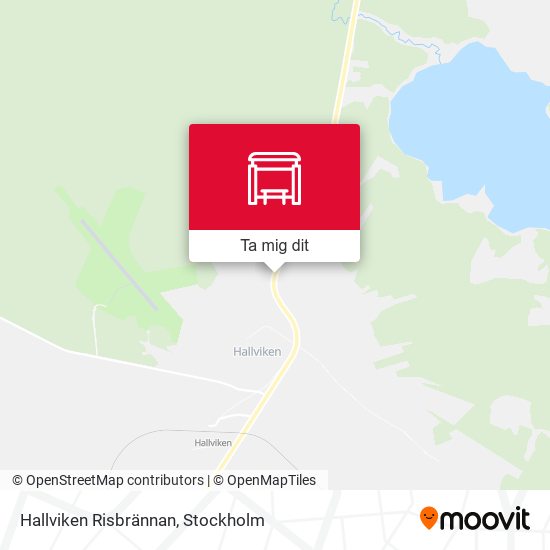 Hallviken Risbrännan karta