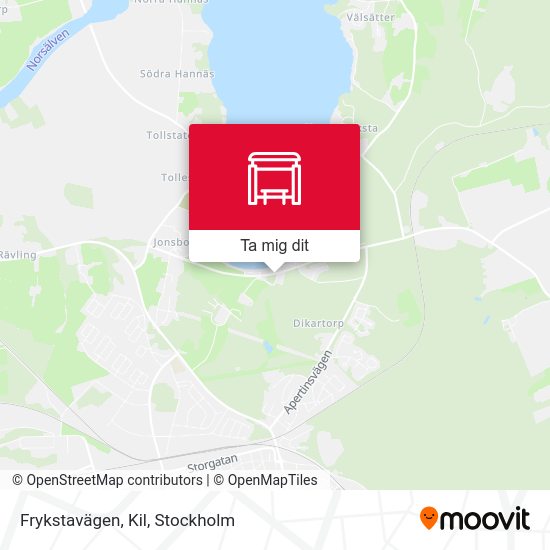 Frykstavägen, Kil karta