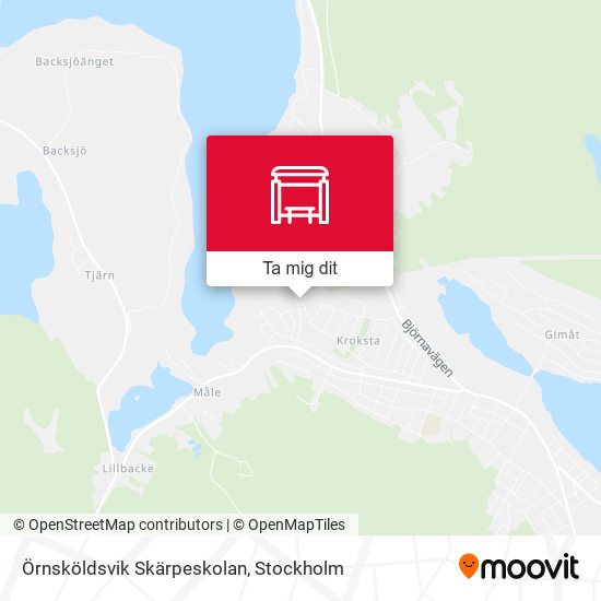 Örnsköldsvik Skärpeskolan karta