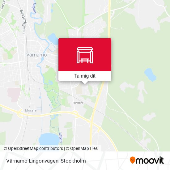 Värnamo Lingonvägen karta