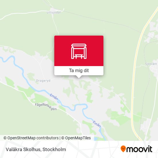 Valåkra Skolhus karta