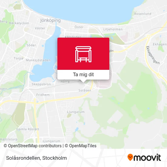 Solåsrondellen karta