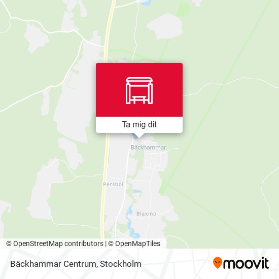 Bäckhammar Centrum karta