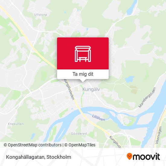 Kongahällagatan karta