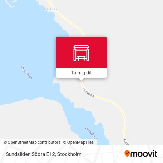 Sundsliden Södra E12 karta