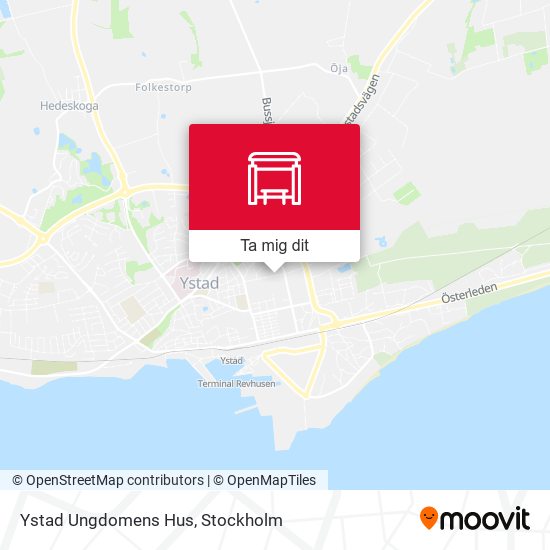 Ystad Ungdomens Hus karta