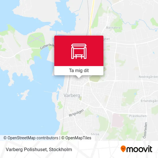 Varberg Polishuset karta