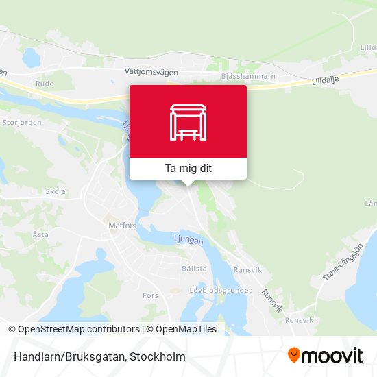 Handlarn/Bruksgatan karta