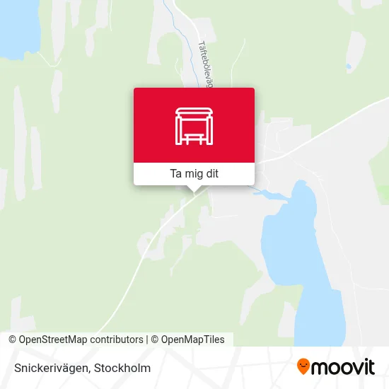 Snickerivägen karta