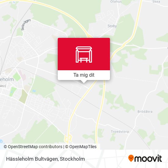 Hässleholm Bultvägen karta