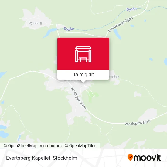 Evertsberg Kapellet karta