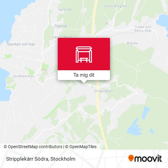 Stripplekärr Södra karta