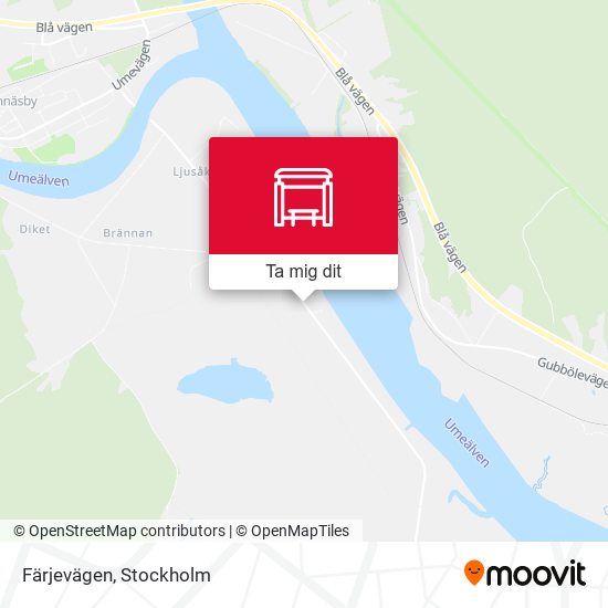 Färjevägen karta