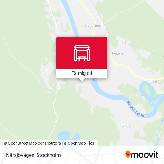 Närsjövägen karta