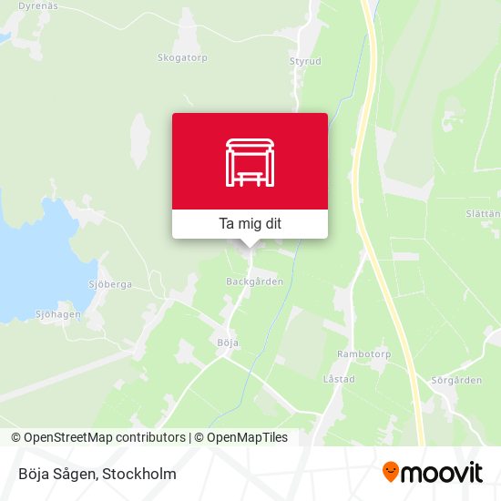 Böja Sågen karta