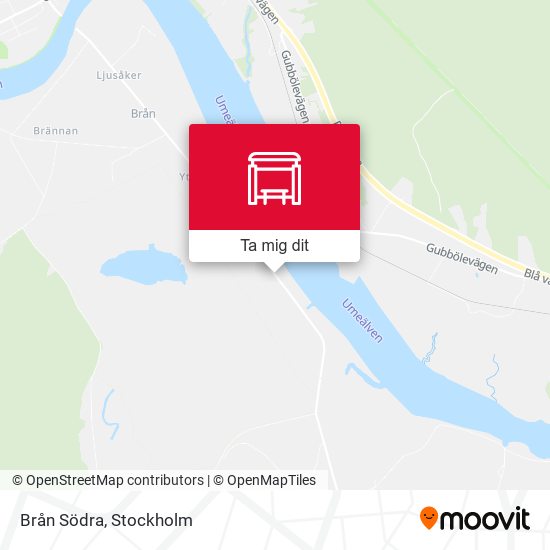 Brån Södra karta