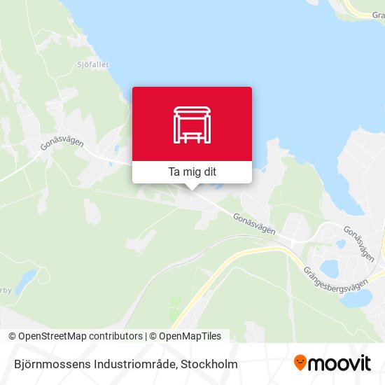 Björnmossens Industriområde karta