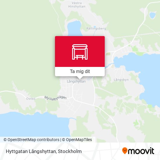Hyttgatan Långshyttan karta