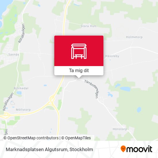 Marknadsplatsen Algutsrum karta