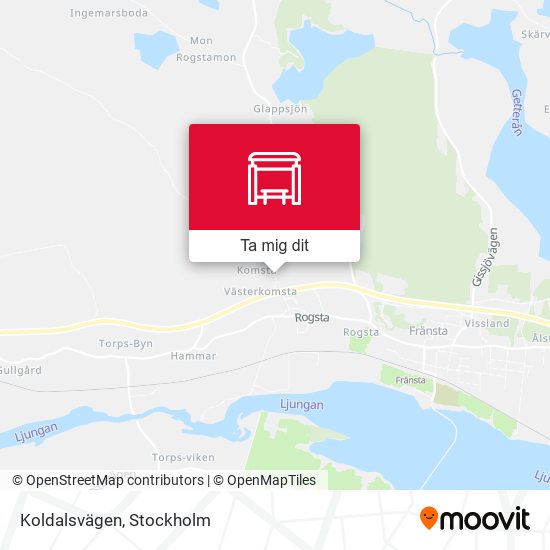 Koldalsvägen karta