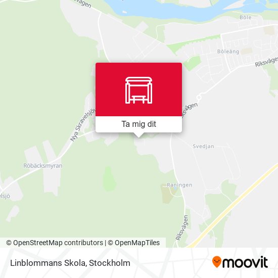 Linblommans Skola karta