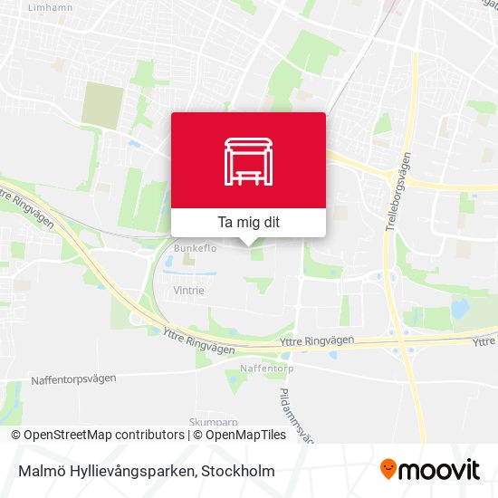 Malmö Hyllievångsparken karta