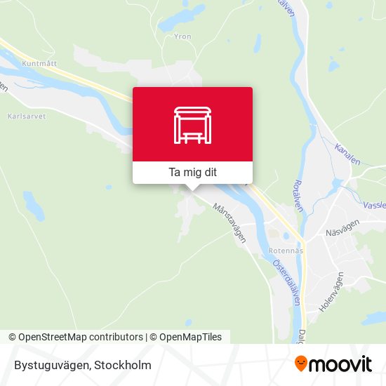 Bystuguvägen karta