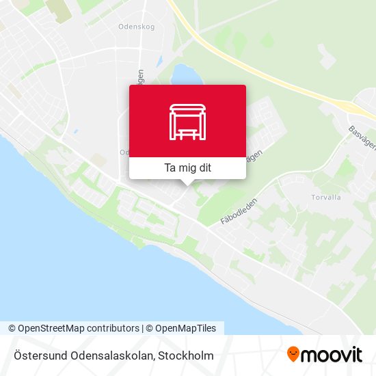 Östersund Odensalaskolan karta